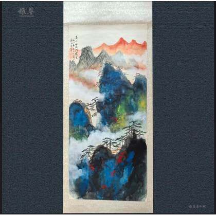 刘海粟款曙光图